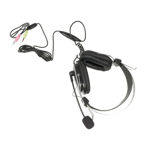 Наушники с микрофоном A4Tech HS-50 черный 2.5м мониторные оголовье