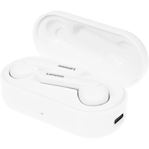 Гарнитура внутриканальные Lenovo HT28 белый беспроводные bluetooth в ушной раковине (УТ000023560)