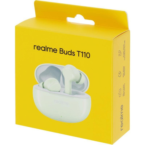Гарнитура внутриканальные Realme Buds T110 зеленый беспроводные bluetooth в ушной раковине (631206000020)