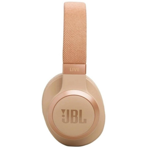 Гарнитура накладные JBL Live 770NC бежевый беспроводные bluetooth оголовье (JBLLIVE770NCBLU)
