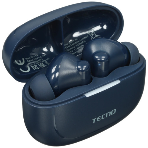 Гарнитура Tecno Buds 4 Air BD04 синий беспроводные bluetooth в ушной раковине (BD04 AIR MIDNIGHT BLUE)