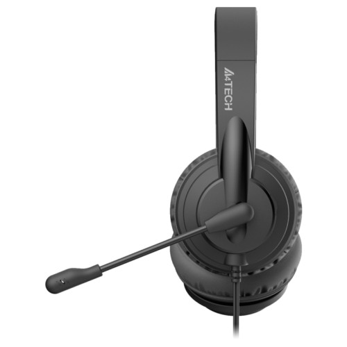 Наушники с микрофоном A4Tech HU-10 черный 2м накладные USB оголовье (HU-10/USB/BLACK) Наушники с микрофоном A4Tech HU-10 черный 2м накладные USB оголовье (HU-10/USB/BLACK)