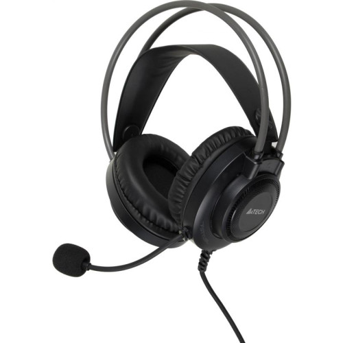 Наушники с микрофоном A4Tech Fstyler FH200U серый 2м накладные USB оголовье (FH200U GREY)