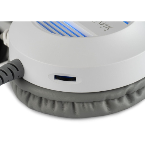 Наушники с микрофоном Oklick HS-L300G белый 2.2м мониторные оголовье (1796952)