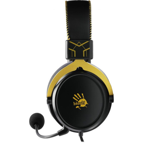 Наушники с микрофоном A4Tech Bloody M590i желтый/серый 1м мониторные USB оголовье (M590I SPORTS LIME)