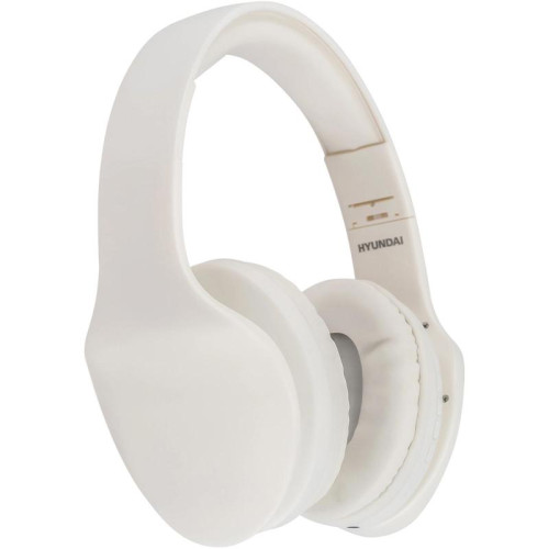 Гарнитура накладные Hyundai H-HP104 белый беспроводные bluetooth оголовье (HHP104W)