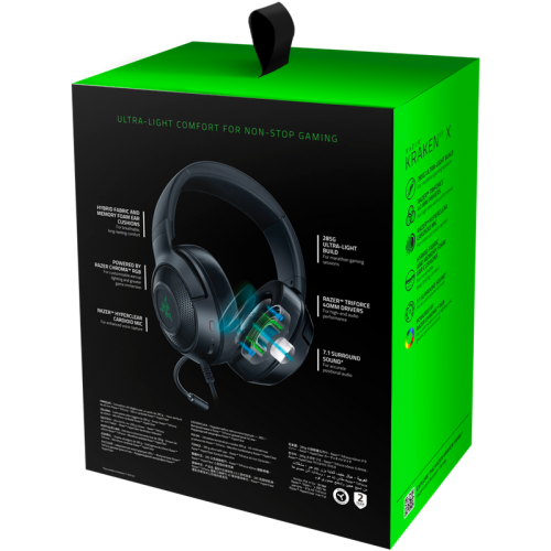 Наушники с микрофоном Razer Kraken V3 X черный 1.8м мониторные оголовье (RZ04-03750300-R3M1) Наушники с микрофоном Razer Kraken V3 X черный 1.8м мониторные оголовье (RZ04-03750300-R3M1)
