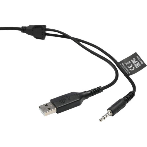 Наушники с микрофоном A4Tech Bloody G230p черный 2м накладные оголовье (G230P)