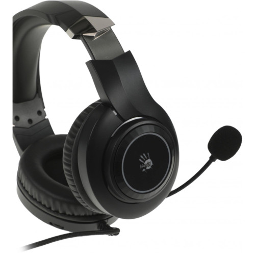 Наушники с микрофоном A4Tech Bloody G220 черный 2м мониторные оголовье (G220 AUX3.5-4PIN + USB)