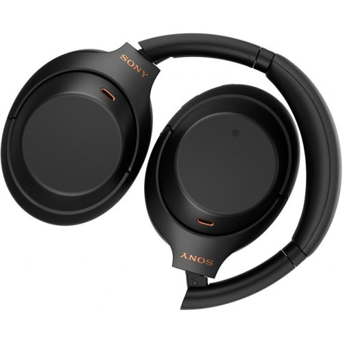 Гарнитура накладные Sony WH-1000XM4 1.2м черный беспроводные bluetooth оголовье (WH-1000XM4/B)