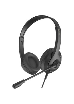 Наушники с микрофоном A4Tech Fstyler FH100U черный 2м накладные USB оголовье (FH100U (STONE BLACK))