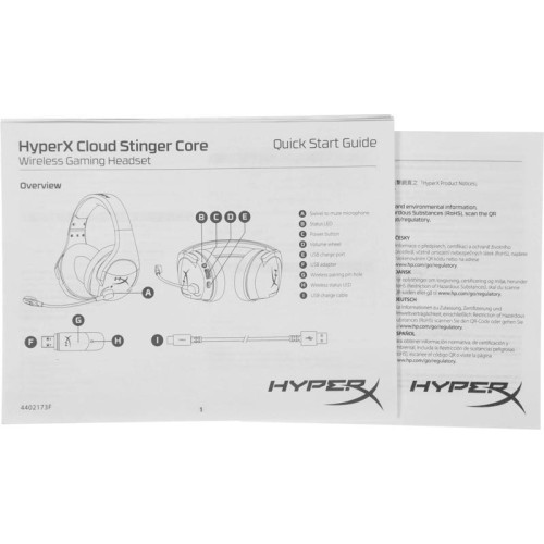 Наушники с микрофоном HyperX Stinger Core Wireless PS5 (CS002-WA) белый/голубой мониторные Radio оголовье (4P5J1AA) Наушники с микрофоном HyperX Stinger Core Wireless PS5 (CS002-WA) белый/голубой мониторные Radio оголовье (4P5J1AA)