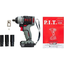 Гайковерт P.I.T. PIW20H-300B аккум. патрон:квад.1/2