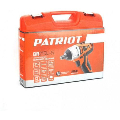 Гайковерт Patriot BR 210Li 1/2 UES аккум. патрон:квад.1/2