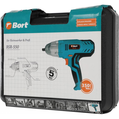 Гайковерт Bort BSR-550 550Вт патрон:квад.1/2 Гайковерт Bort BSR-550 550Вт патрон:квад.1/2