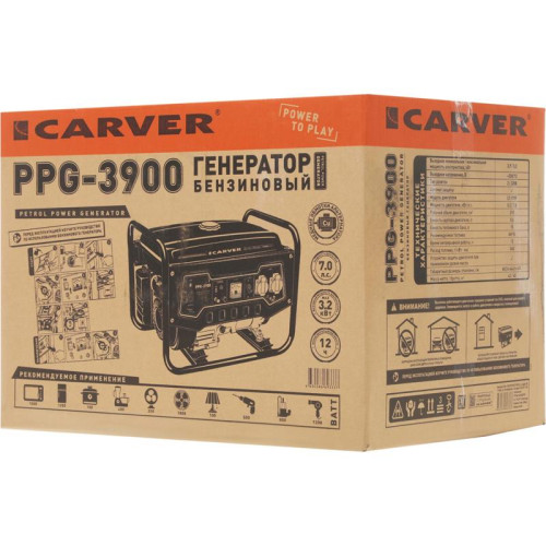 Генератор Carver PPG- 3900 3.2кВт
