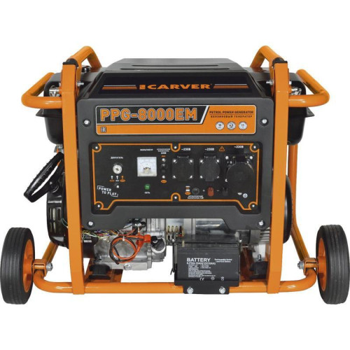 Генератор Carver PPG- 8000ЕM 6.5кВт