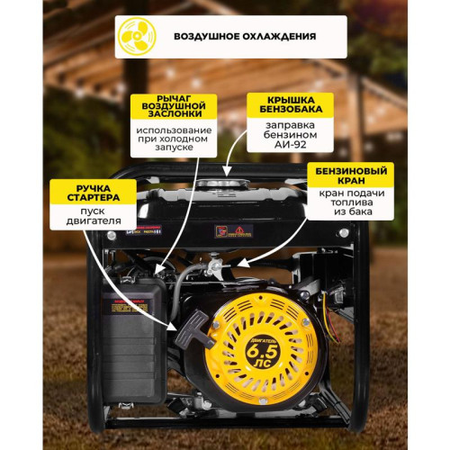 Генератор Huter DY3000L 2.8кВт