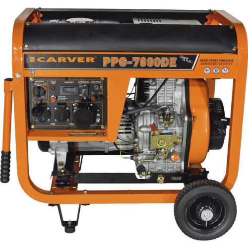 Генератор Carver PPG- 7000DE 6.3кВт