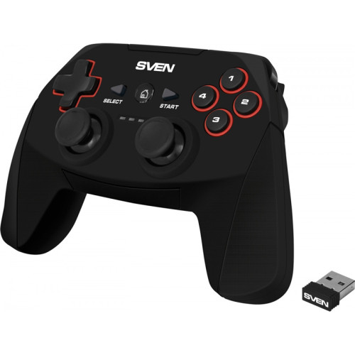 Беспроводной геймпад SVEN GC-2040 (11 кл. 2 мини-джойстика, D-pad, Soft Touch, PC/PS3/Xinput) Беспроводной геймпад SVEN GC-2040 (11 кл. 2 мини-джойстика, D-pad, Soft Touch, PC/PS3/Xinput)