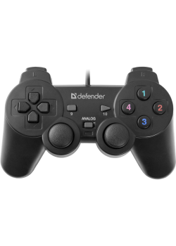 Defender Проводной геймпад Omega USB, 12 кнопок, 2 стика
