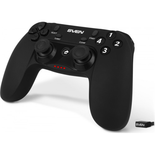 Беспроводной геймпад SVEN GC-3050 (13 кл. 2 мини-джойстика, D-pad, Soft Touch, PC/PS3/Xinput)