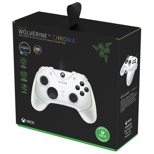 Игровой контроллер Wolverine V2 Chroma White/ Razer Wolverine V2 Chroma - White - Wired Gaming Controller for Xbox Series X