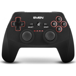 Беспроводной геймпад SVEN GC-2040 (11 кл. 2 мини-джойстика, D-pad, Soft Touch, PC/PS3/Xinput)