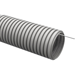 Труба гофр. гибкая ПВХ IEK CTG20-20-K41-100I внеш.D=20мм с протяжкой 100м сер.