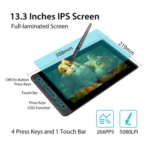 Сенсорный монитор Huion KAMVAS Pro 13 Сенсорный монитор Huion KAMVAS Pro 13