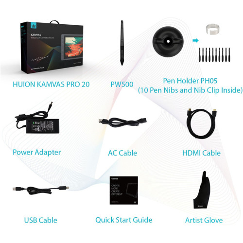 Интерактивный дисплей/ Сенсорный монитор Huion KAMVAS Pro 20