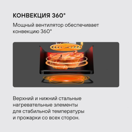 Аэрогриль Rondell RDE-AF444 8л 2000Вт серебристый/черный Аэрогриль Rondell RDE-AF444 8л 2000Вт серебристый/черный