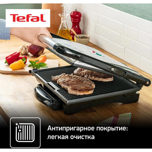 Электрогриль Tefal GC241D38 2000Вт черный/серебристый