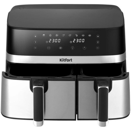 Аэрогриль Kitfort КТ-2261 2700Вт черный/серебристый