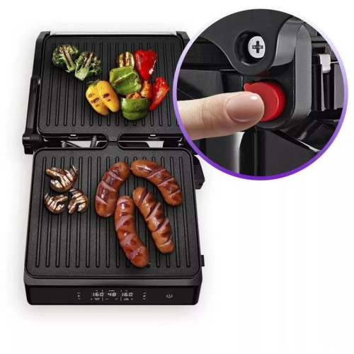 Электрогриль Kitfort КТ-3682 2000Вт черный/серебристый