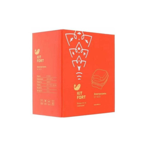 Электрогриль Kitfort KT-1610 1000Вт красный/черный