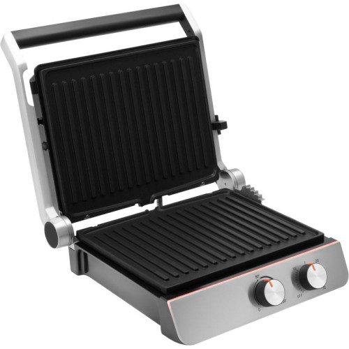 Электрогриль Hyundai HYG-4046 2200Вт черный/серебристый