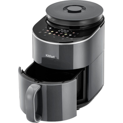 Аэрогриль Kitfort КТ-8155 4.5л 1500Вт серый Аэрогриль Kitfort КТ-8155 4.5л 1500Вт серый