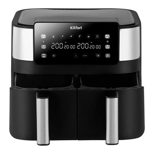 Аэрогриль Kitfort КТ-2259 2850Вт черный/серебристый Аэрогриль Kitfort КТ-2259 2850Вт черный/серебристый