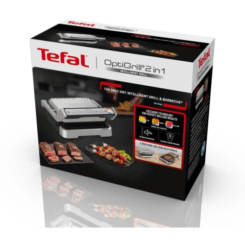 Электрогриль Tefal Optigrill GC772D30 2100Вт серый/черный