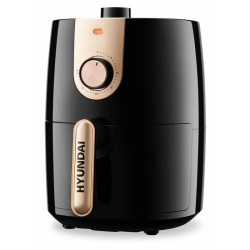 Аэрогриль Hyundai HYF-2057 1000Вт черный/золотистый