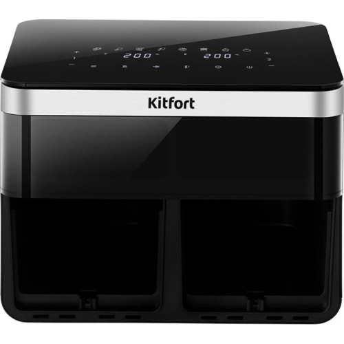 Аэрогриль Kitfort КТ-8110 8.6л 2700Вт серебристый/черный Аэрогриль Kitfort КТ-8110 8.6л 2700Вт серебристый/черный