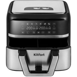 Аэрогриль Kitfort КТ-2247 2850Вт черный/серебристый