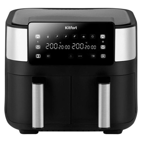 Аэрогриль Kitfort КТ-2259 2850Вт черный/серебристый Аэрогриль Kitfort КТ-2259 2850Вт черный/серебристый