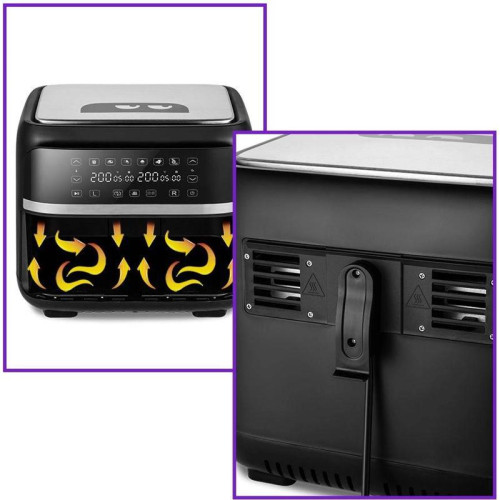 Аэрогриль Kitfort КТ-2247 2850Вт черный/серебристый