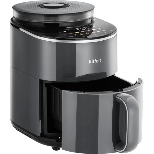 Аэрогриль Kitfort КТ-8155 4.5л 1500Вт серый Аэрогриль Kitfort КТ-8155 4.5л 1500Вт серый
