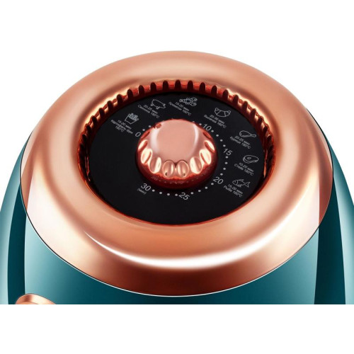 Аэрогриль Hyundai HYF-3553 1350Вт темно-зеленый/золотистый