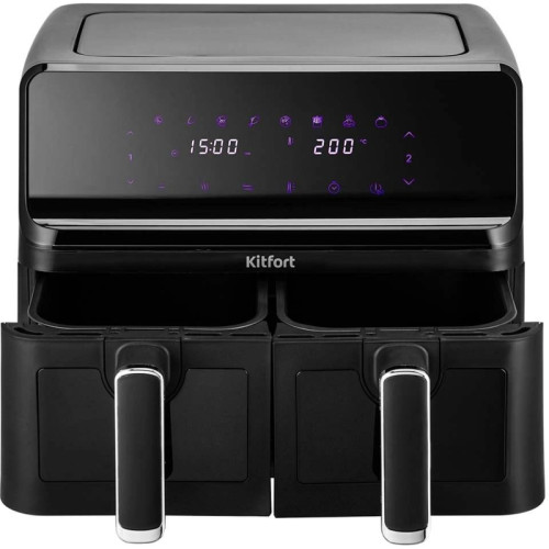 Аэрогриль Kitfort КТ-2265 2700Вт черный/серебристый