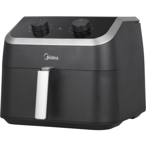 Аэрогриль Midea/ Аэрогриль Midea, мощность 2200 Вт, объем 8.5 л, таймер на 60 минут с автоматическим отключением, антипригарное покрытие, температура до 200 градусов, цвет черный