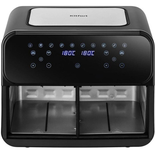 Аэрогриль Kitfort КТ-2269 2400Вт серебристый/черный